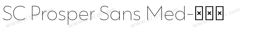 SC Prosper Sans Med字体转换
